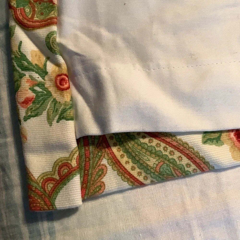 Custom floral drapes